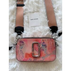 Marc Jacobs THE SNAPSHOT WATER COLOR H150L01RE21 282 NUDE PINK MULTI Leather